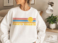Puerto Vallarta Mexico Sweatshirt Retro Sunrise Unisex Puerto Vallarta Sweatshirt Personalization Available Sweatshirt – Feel-Good Design · Trending Graphic Apparel