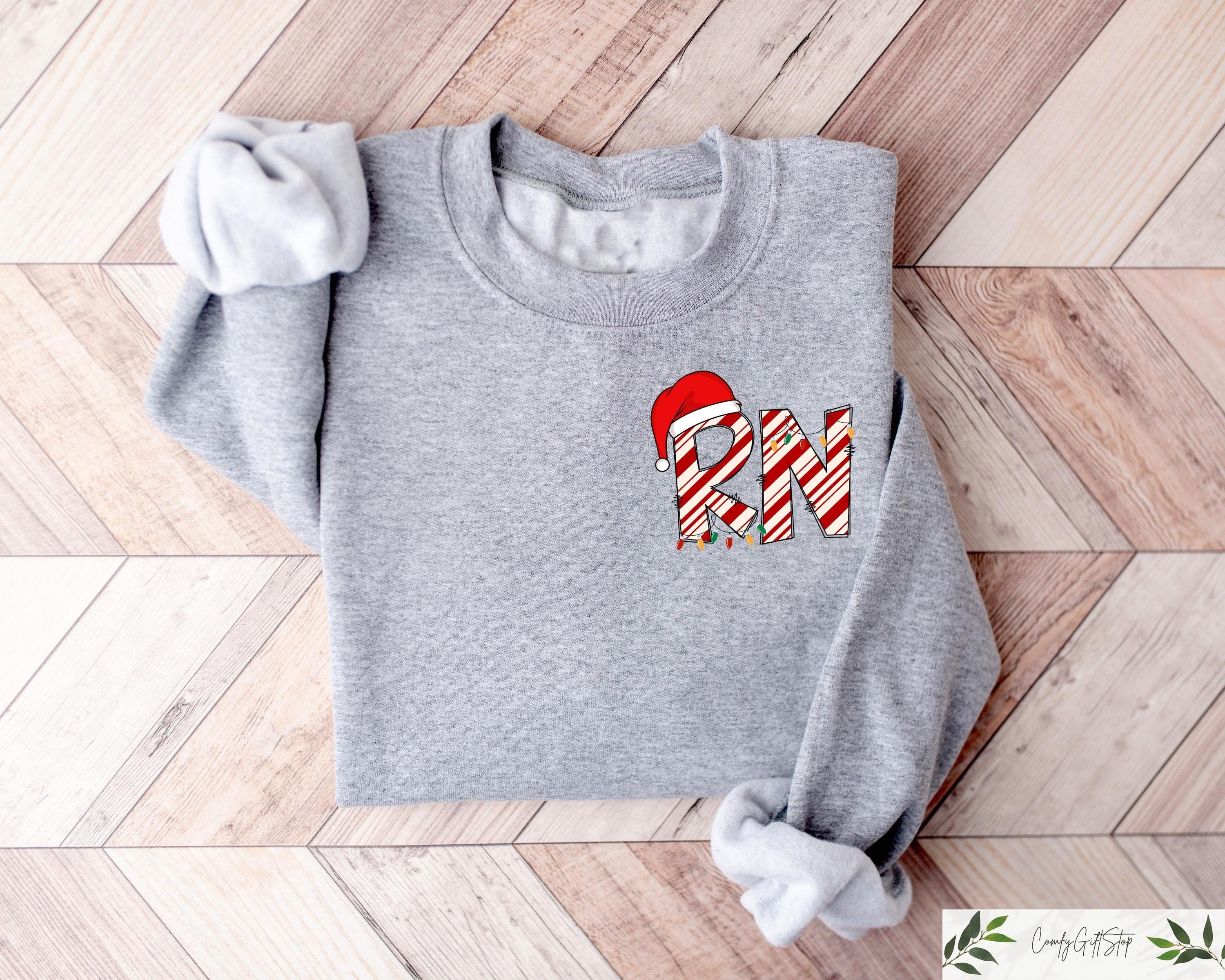 Christmas Registered Nurse Sweatshirt Christmas Nurse Shirt Merry Christmas Nurse Shirt Christmas RN Shirt Registered Nurse Holiday Gift Sweatshirt – Soft Feel · Top Pick For Any Outfit