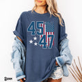 Trump 45 47 MAGA President Trump Graphic Tee 2025 Flag Patriotic USA US Political Election Victory Graphic Tee – Bold Style · High-Quality Print