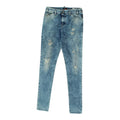 Rihanna X Armani Mens Blue Distressed Jeans Vintage High End Designer Denim Graphic Tee – Everyday Comfort · Trending Graphic Apparel