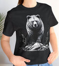 Grizzly Bear Unisex Tee Bear Lover Shirt Wildlife Graphic T Shirt Nature Inspired Top Animal Print Tee Outdoor Enthusiast Apparel Graphic Tee – Easygoing Wear · Must-Have Style