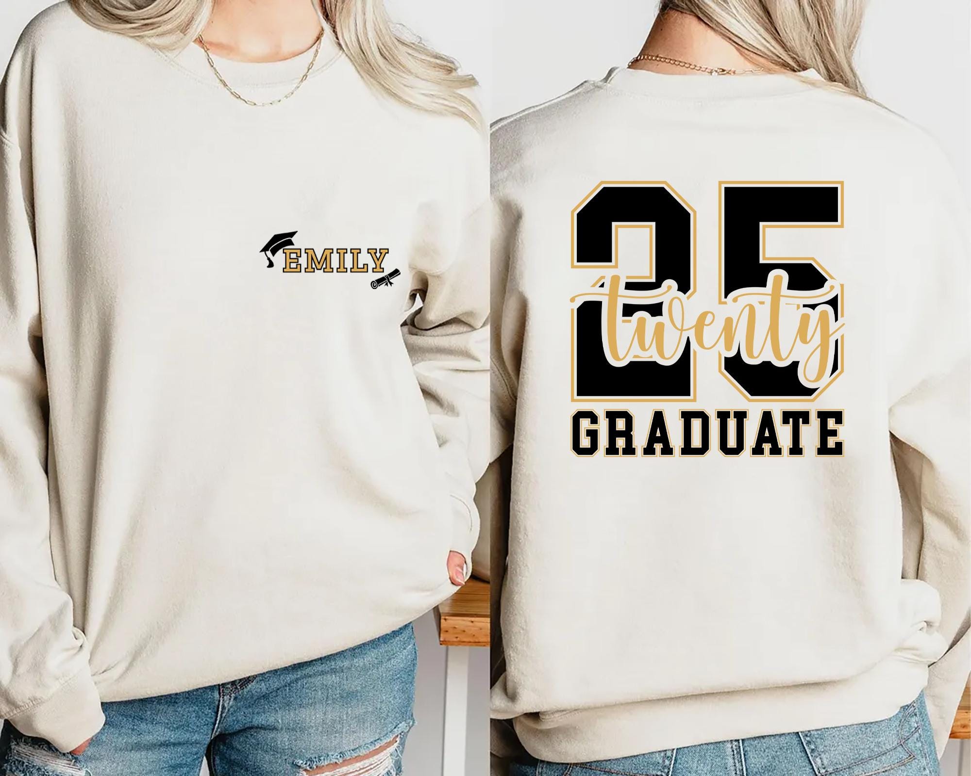 Personalized Class of 2025 Graduation Sweatshirt Hoodie Custom Unisex Senior 2025 Graduate Sweatshirt Perfect Graduation Sweatshirt Gift Hoodie – Everyday Comfort · Perfect For Daily Wear