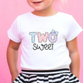 Two Sweet Shirt 2nd Birthday Shirt Second Birthday Party Girls Birthday Shirt Two Birthday Shirt Toddler Tee Cute Birthday Girl Outfit 2nd Graphic Tee – Premium Graphic · High-Quality Print