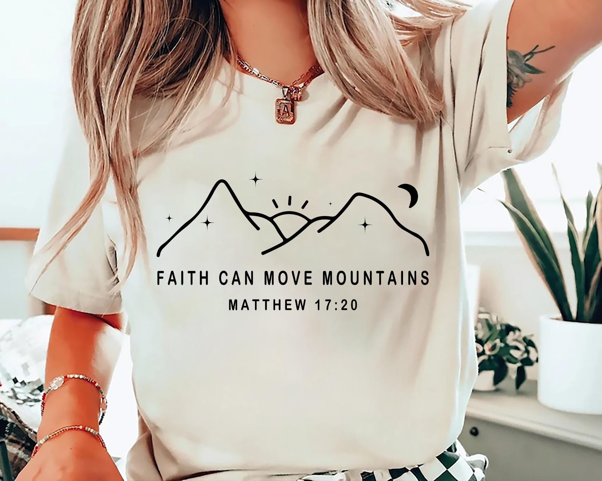 Faith Can Move Mountains Christian Shirt Bible Verse Faith Christian T shirt Religious Christian Sweatshirt Jesus Shirt Christian Gift Tee Sweatshirt – Cozy Vibes · Trending Graphic Apparel