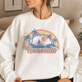 Honolulu Hawaii Sweatshirt Unisex Retro Beach Crewneck Honolulu Sweatshirt Personalization Available Sweatshirt – Bold Style · High-Quality Print