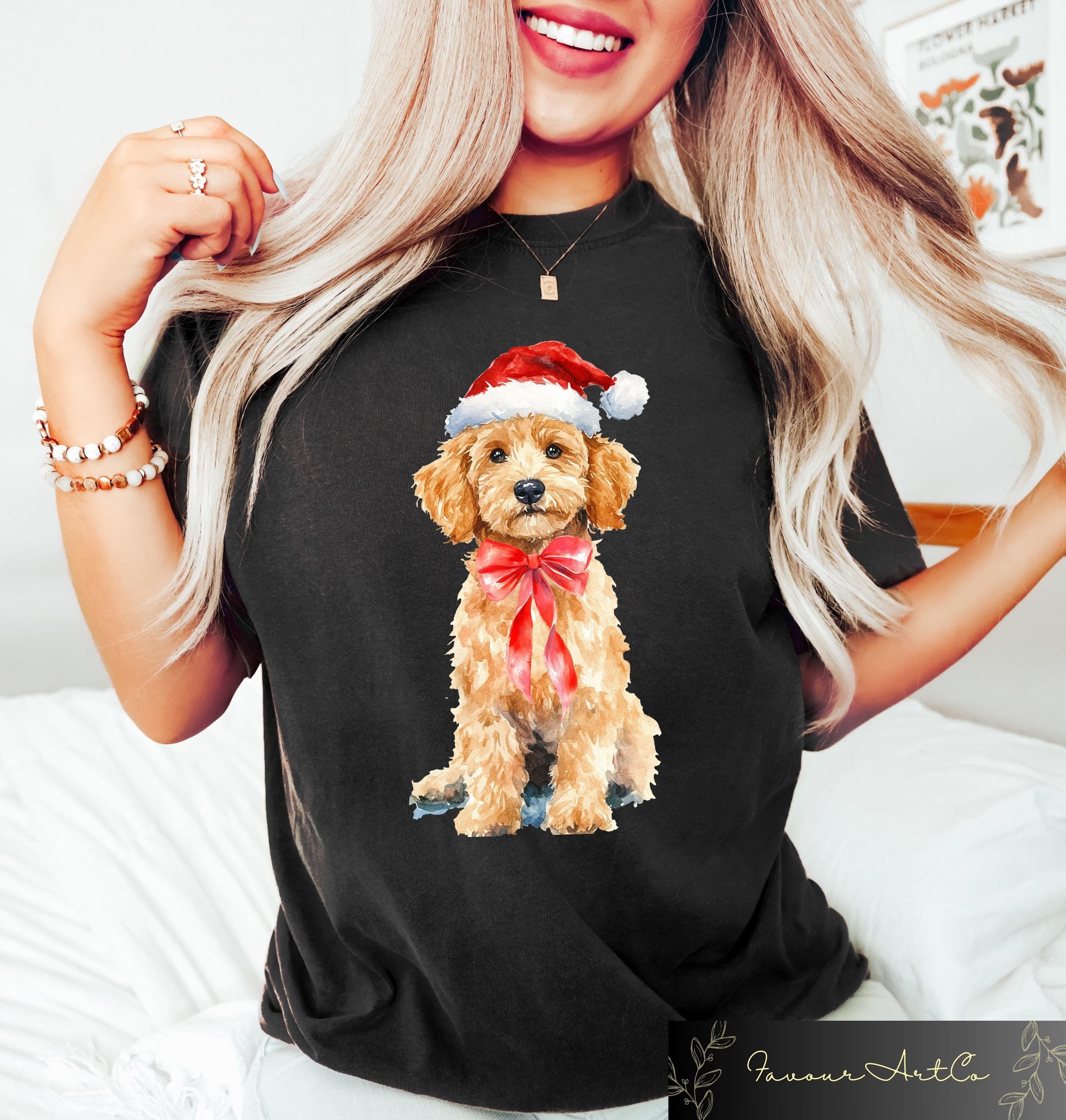 Retro Comfort Golden Doodle Shirt Dog Lover Sweatshirt Xmas Holiday Gifts Christmas Golden Doodle Shirt Dog Christmas Shirt Dog Mom Tee Sweatshirt – Aesthetic Look · Top Pick For Any Outfit