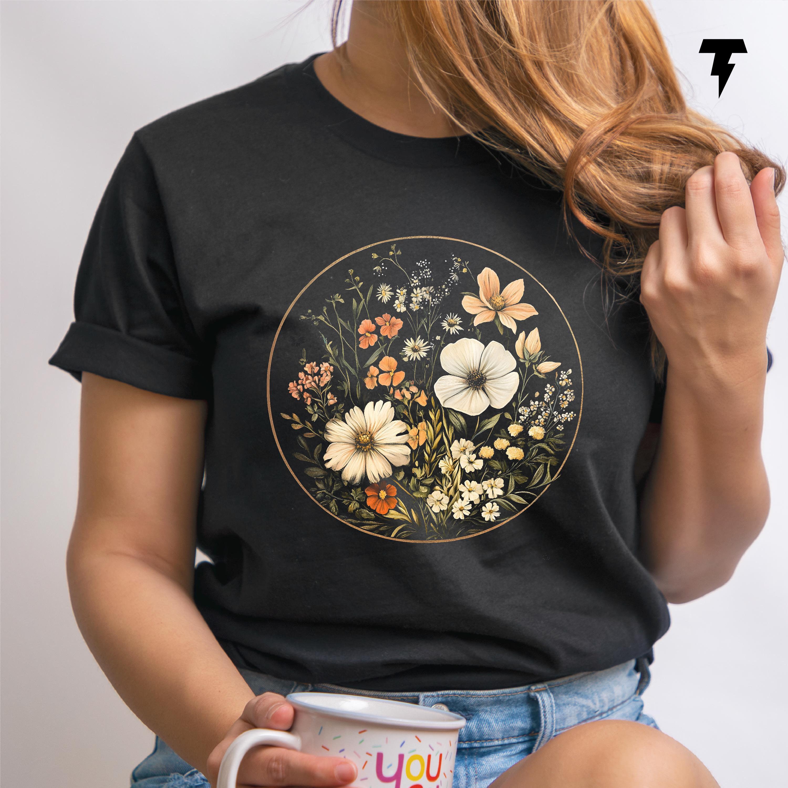 Flower Shirt Gift For Her Flower Shirt Aesthetic Floral Graphic Tee Floral Shirt Flower T shirt Wild Flower Shirt Wildflower T shirt Graphic Tee – Bold Style · Top Pick For Any Outfit