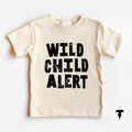 Wild Child Alert Funny Toddler Shirt Energetic Kid Tee Active Toddler Shirt Playful Kid shirt Crazy Kid Adventure Shirt Graphic Tee – Aesthetic Look · Trending Graphic Apparel