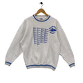 90s Brownsville Yacht Club Crewneck Sweatshirt Large Vintage Hanes Oneita Sweater Jumper Pullover Crew neck White Sweatshirt – Aesthetic Look · Must-Have Style