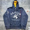 Vintage Y2K Grunge US Alco Academy Military Full Zip Hoodie Hoodie – Easygoing Wear · Trending Graphic Apparel