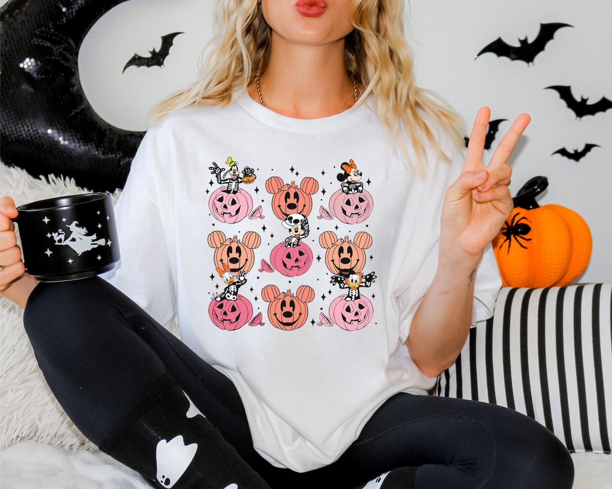 Mickey Friends Skeleton Pumpkin Halloween T Shirt Trendy Mickey39s Not So Scary Halloween Party 2024Halloween Family Matching Shirts Graphic Tee – Fan Favorite · Top Pick For Any Outfit