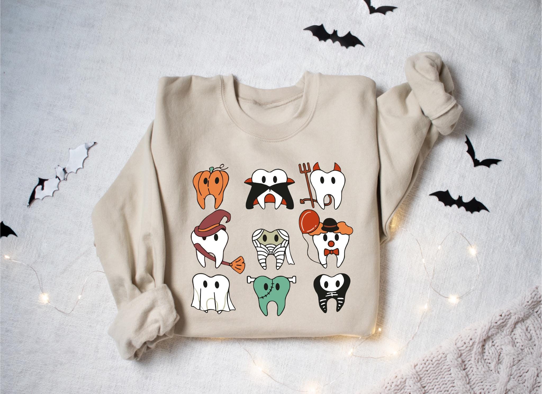 Spooky Halloween Dentist Shirt Dental Halloween Shirts Matching Halloween Dental Shirts Dental Hygiene Halloween Nurse Crew Shirt Graphic Tee – Everyday Comfort · Great Gift For Fans