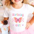 Butterfly Birthday Shirt for Girls Butterfly Birthday T Shirt Personalized Shirt Girl Birthday Shirt Butterfly Party Retro Pastel Birthday Graphic Tee – Easygoing Wear · Must-Have Style