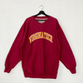 Vintage Virginia Polytechnic Institute Sweatshirt Virginia Tech Crewneck Virginia Sweater Virginia Tech Hokies Embroidered Logo Red Large Sweatshirt – Soft Feel · High-Quality Print