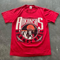 Vintage 80s Arkansas Razorbacks College Basketball Shirt Graphic Tee – Premium Graphic · High-Quality Print