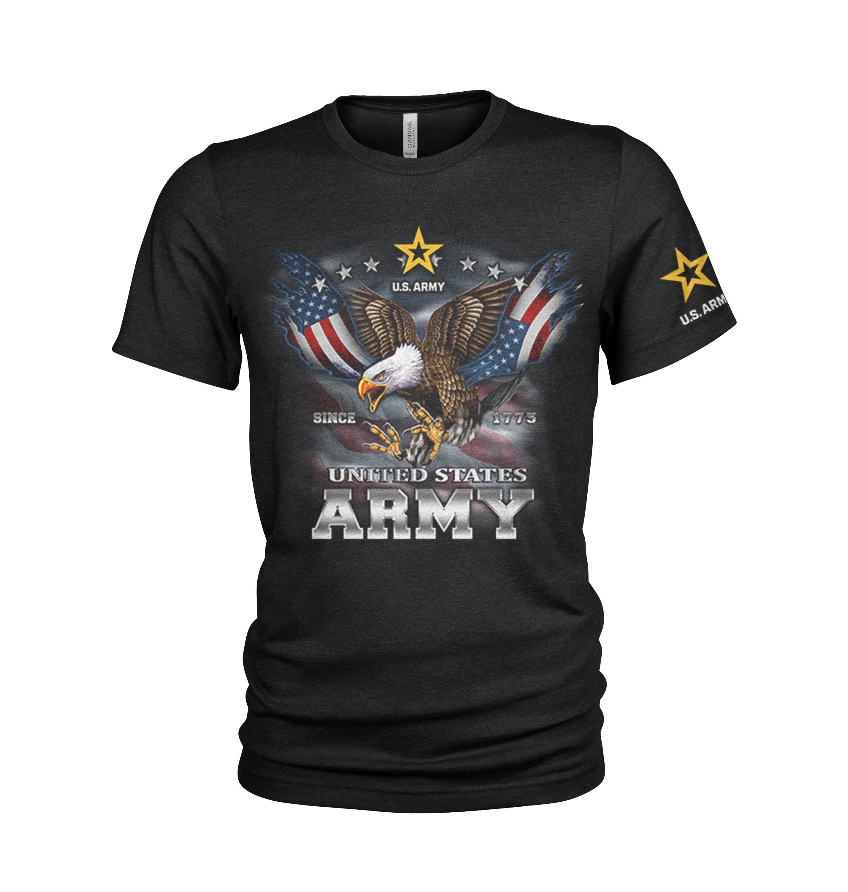 US Army American Eagle since 1775 Men39s Cotton BlackT Shirt Graphic Tee – Cozy Vibes · Great Gift For Fans
