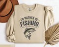 Rather Be Fishing Sweatshirt Funny Fishing Pullover Fishing Lover Gift Fish Graphic Sweatshirt Angler Sweater Cozy Fisherman Shirt Sweatshirt – Bold Style · Must-Have Style