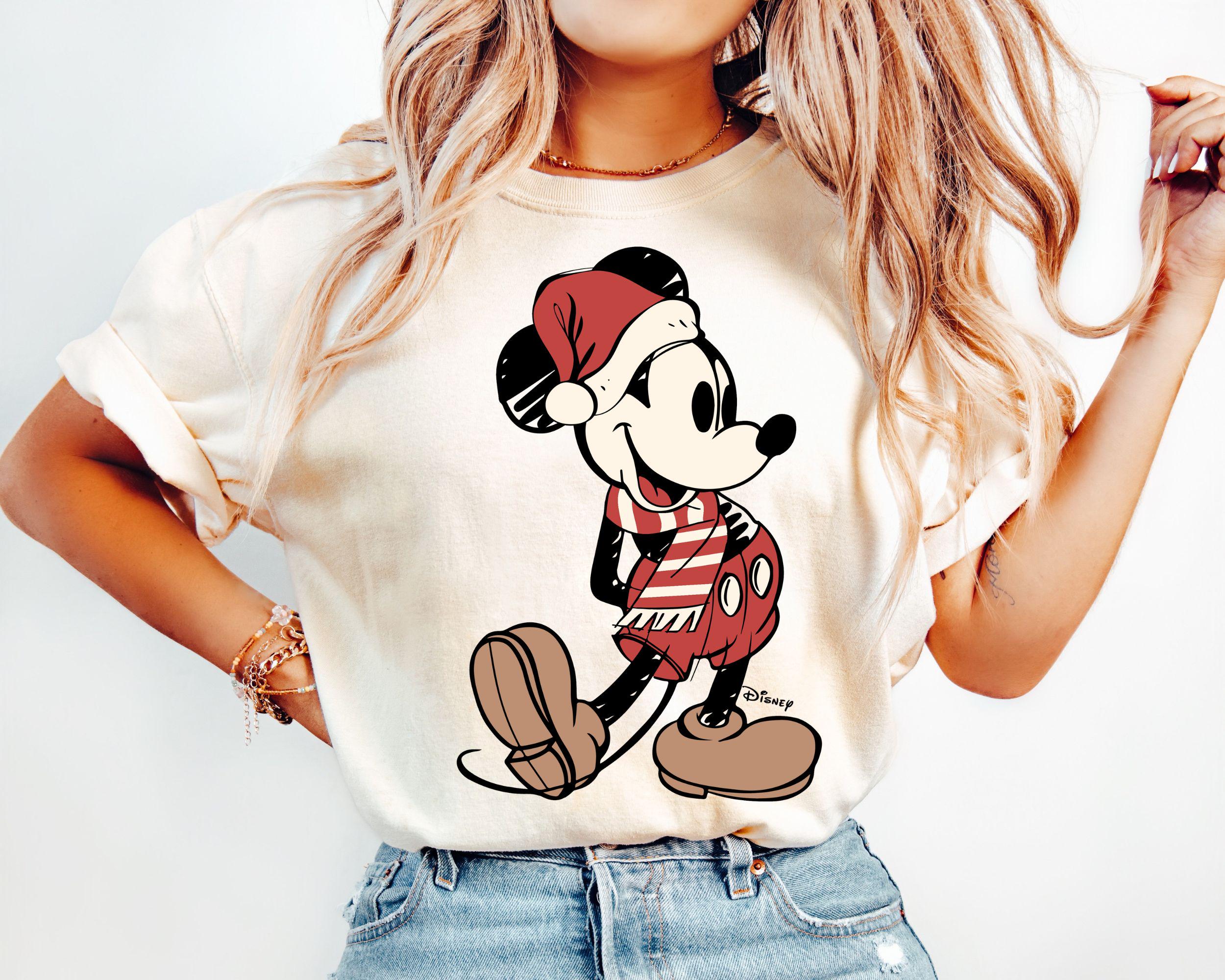 Vintage Retro Merry Christmas Mickey Mouse Shirt Disney Christmas Shirt Mickey Sketch Shirt Mickey39s Very Merry Xmas PartyChristmas Gift Graphic Tee – Soft Feel · Perfect For Daily Wear