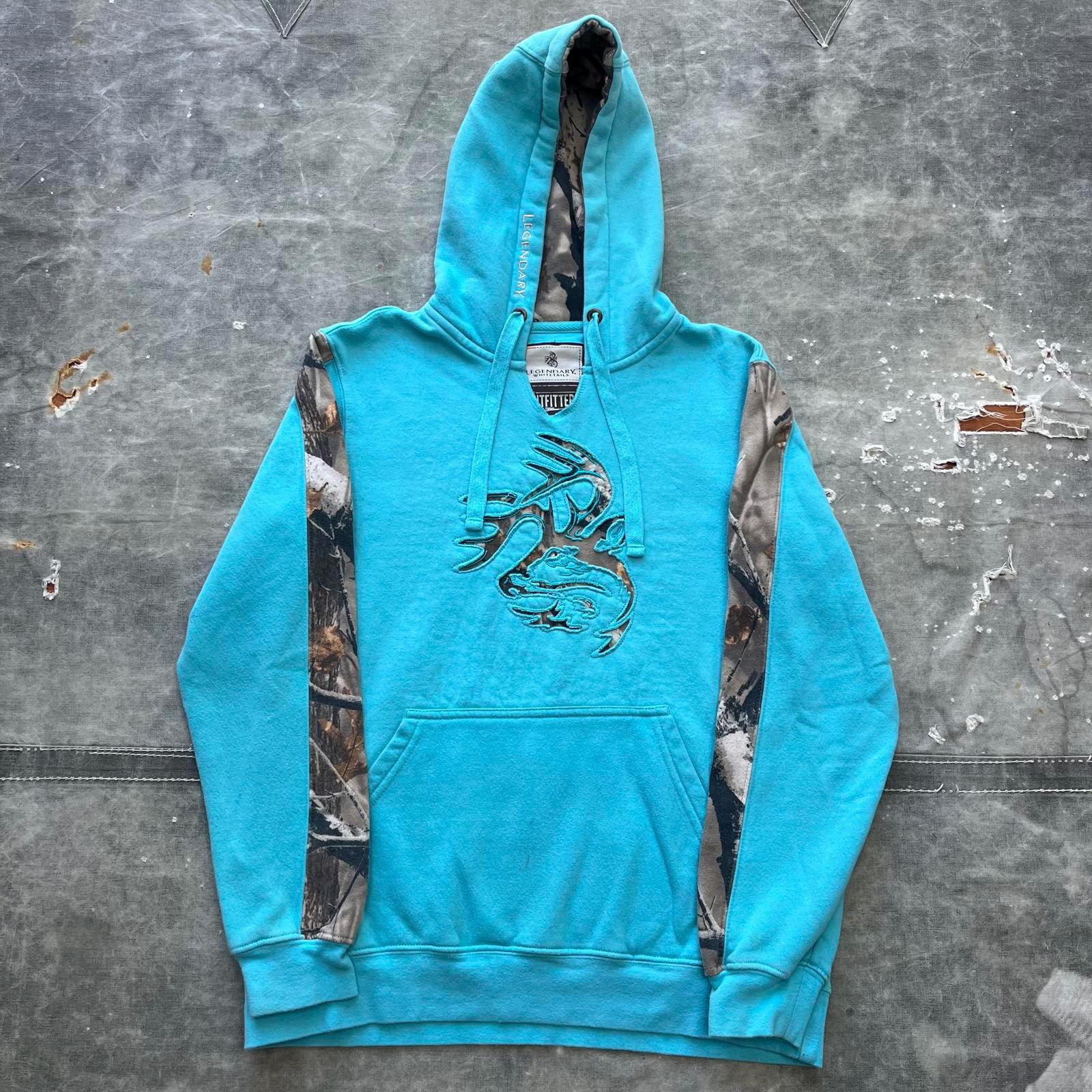 Vintage Y2K Legendary Whitetails Deer Graphic Camo Hoodie Hoodie – Easygoing Wear · Trending Graphic Apparel