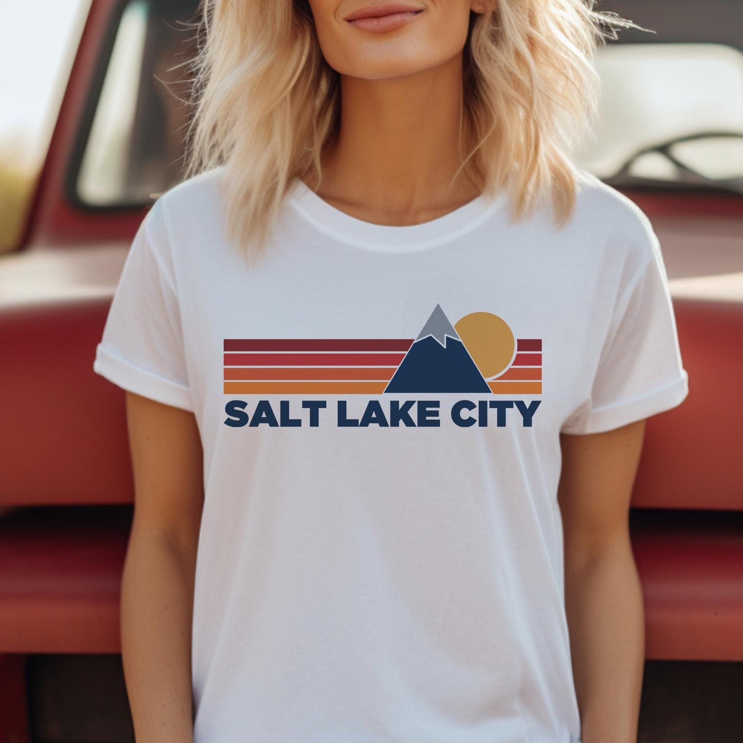 Retro Salt Lake City Utah Tshirt Mountain Tee Vintage Salt Lake City Unisex Jersey Shirt Outdoor Hiking Apparel Jersey – Warm & Stylish · Must-Have Style