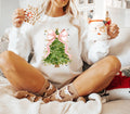 Christmas Tree Bow Sweatshirt Christmas T Shirt for Women Christmas Tree Tshirt Christmas Coquette Christmas Shirt Sweatshirt – Feel-Good Design · Top Pick For Any Outfit
