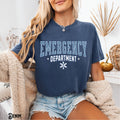 Emergency Department T Shirt Trendy Varsity ER Tee Nurse RN Doctor Crew Team Hospital Emergency Room ED Gift Graphic Tee – Easygoing Wear · Perfect For Daily Wear