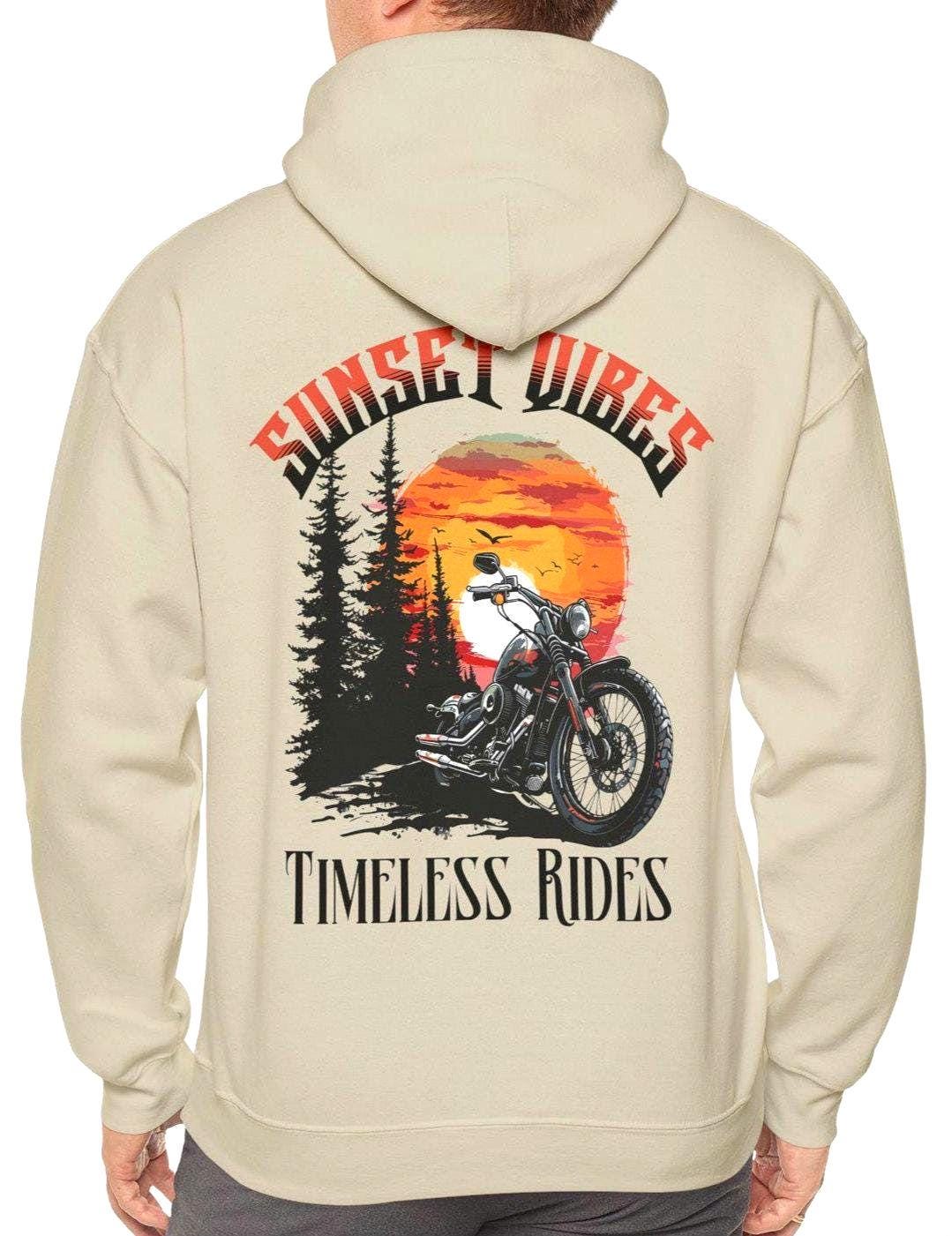 Motorcycle Sunset Ride Hoodie Unisex Cool Biker Apparel Sunset Lover Gift Motorcycle Enthusiast Sweater Rider Hooded Sweatshirt Gift Hoodie – Premium Graphic · Top Pick For Any Outfit