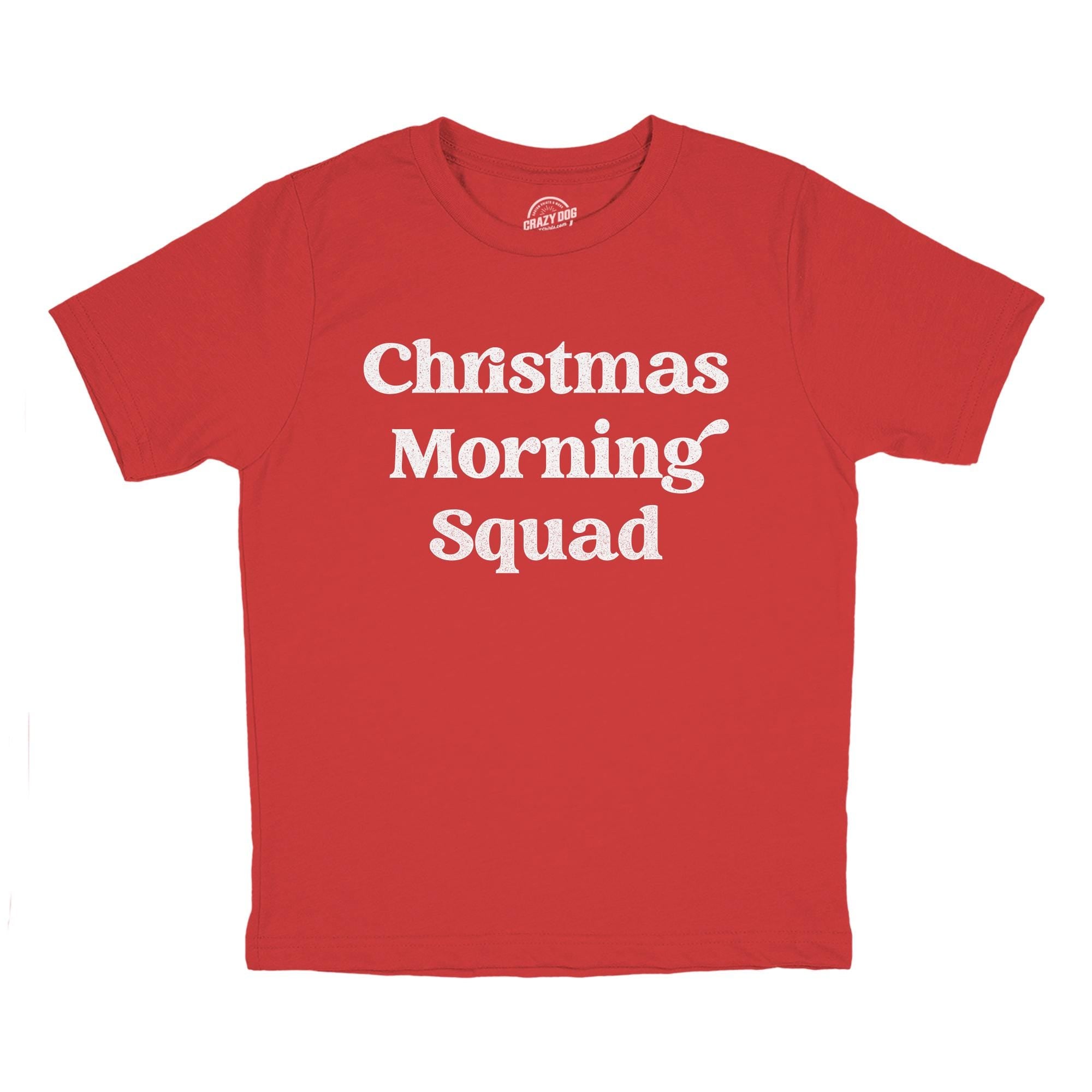 Youth Christmas Morning Squad Youth Sibling Shirts Gift For Kids Cute Family Christmas Christmas PJs Shirts Xmas Shirts Kids Shirts Graphic Tee – Fan Favorite · Trending Graphic Apparel