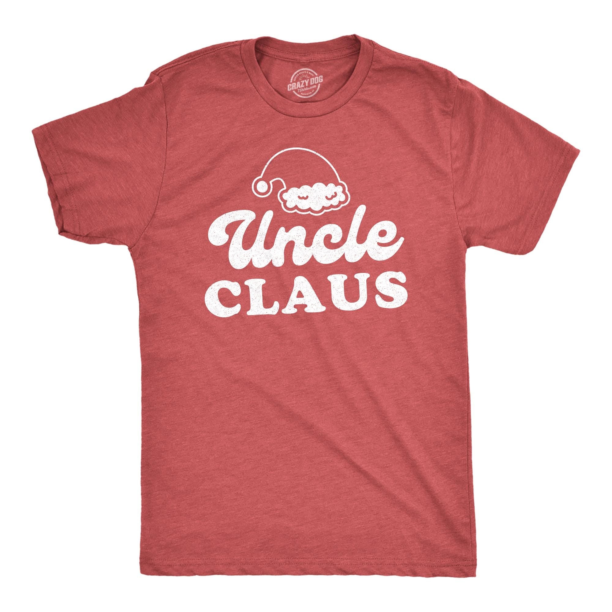 Funny Christmas Shirt Uncle Claus Family Santa Santa Hat Christmas Shirt Funny Xmas Xmas Gifts Funny Uncle Gifts Cute Family Graphic Tee – Warm & Stylish · High-Quality Print