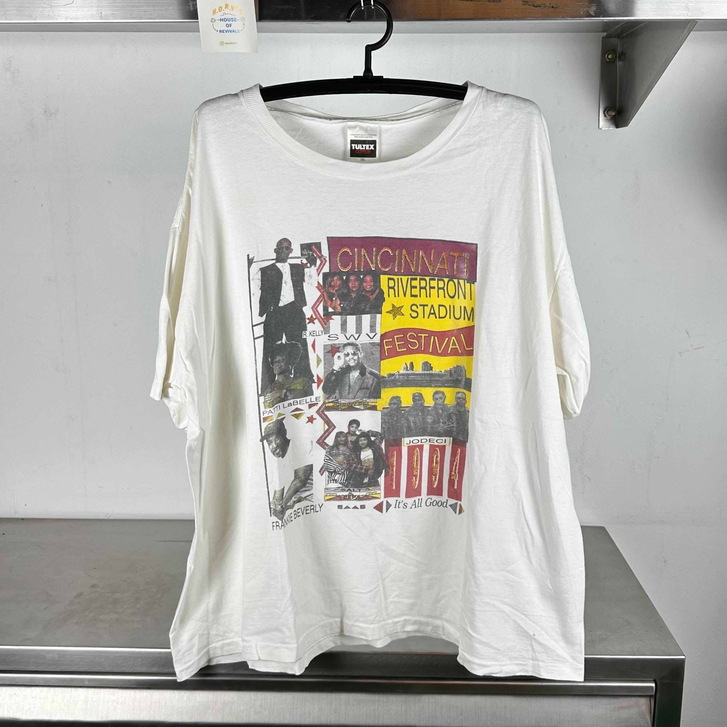 Vintage 1994 Cincinnati Music Festival Patti Labelle R Kelly Maze single stitch T shirt Vintage Rap Tshirts Vintage RNB Vintage Music Graphic Tee – Cozy Vibes · Trending Graphic Apparel