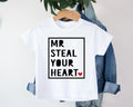 Boys Valentine Shirt Mr Steal Your Heart Shirt Toddler Valentine Shirt Kids Valentine Shirts Trendy shirt Funny Kids shirt Kids Shirt Graphic Tee – Easygoing Wear · Perfect For Daily Wear