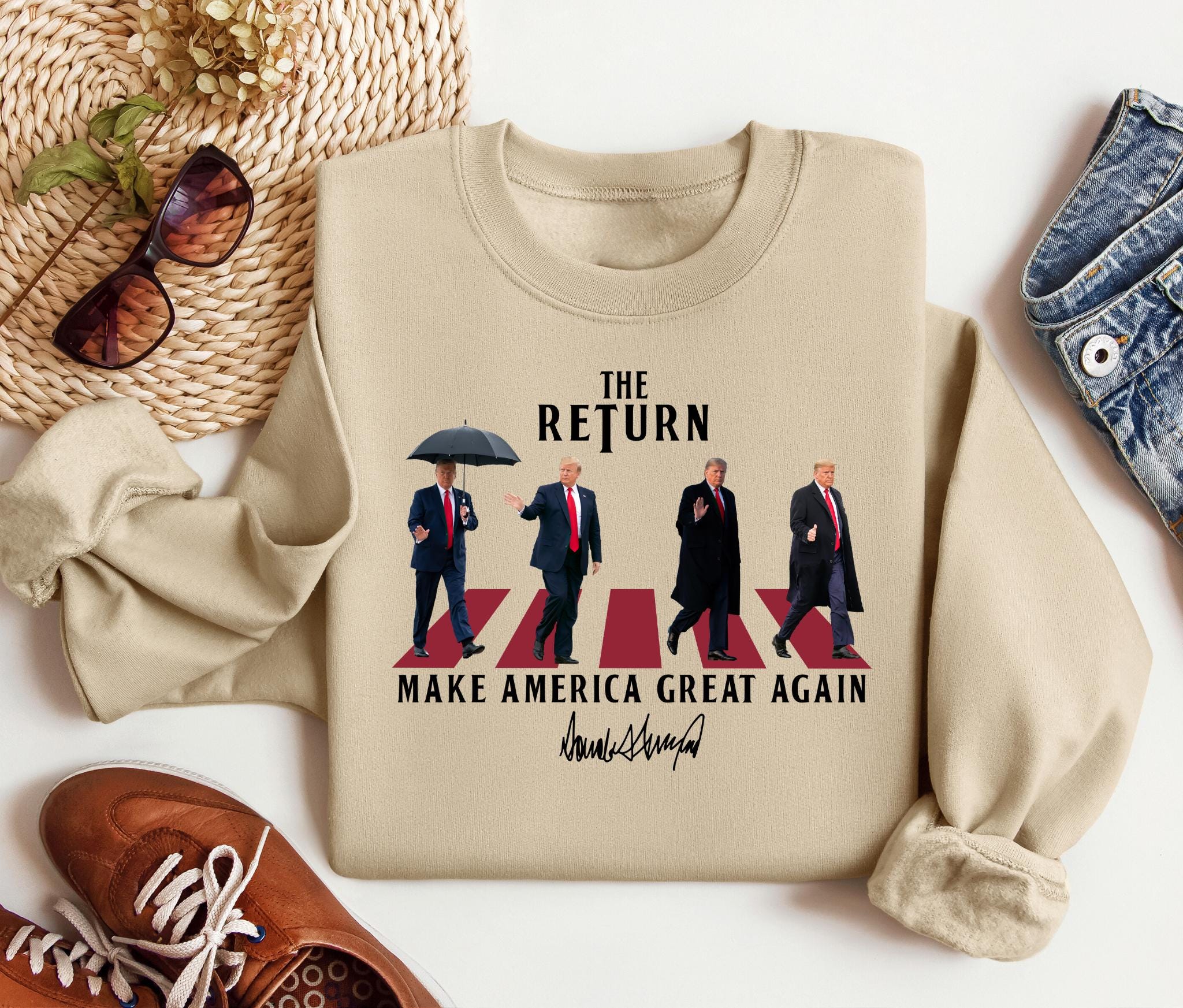 The Return Shirt Funny Trump Shirt Republican Shirt Trump 2024 Shirt Make America Great Again Shirt Trump Sweater Politics Voting Gift Graphic Tee – Fan Favorite · High-Quality Print