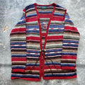 Vintage Lauren Ralph Lauren Aztec Native Cardigan Graphic Tee – Bold Style · High-Quality Print
