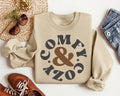 Comfy and Cozy Sweatshirt Cozy And Comfy Women Crewneck Sweater Teenage Sweatshirt Trendy Sweatshirt Womens T shirt Cozy season Sweatshirt – Fan Favorite · High-Quality Print