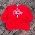 Vintage Majestic Tag Phillips Spellout Big Logo Printed Sweatshirt Crewneck Pullover Sweater Baggie MLB Phillips Colour Red Size NA Sweatshirt – Cozy Vibes · High-Quality Print