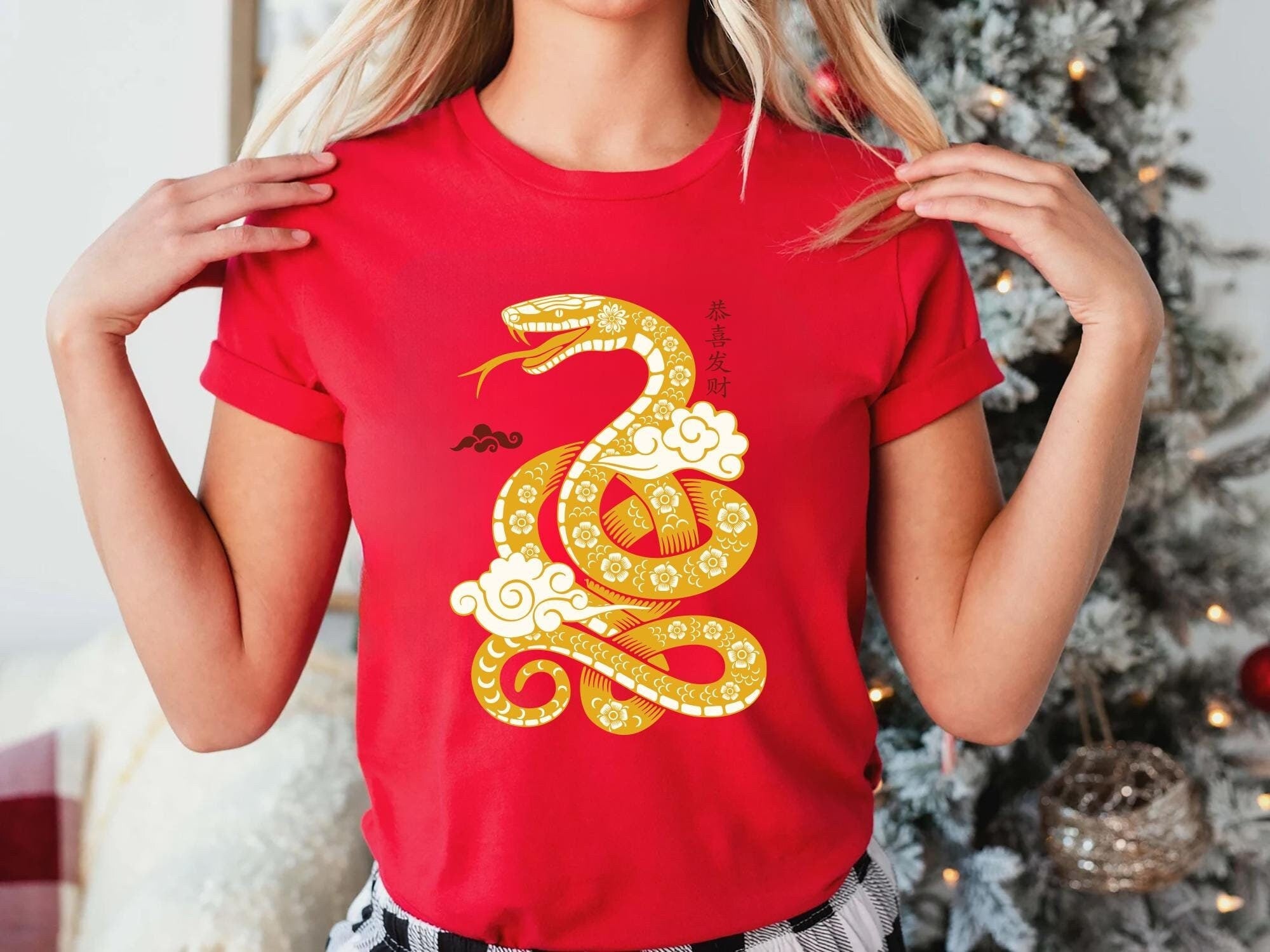 Happy Chinese New Year 2025 Snake T Shirt Year Of The Snake Happy Chinese New Year 2025 T shirt Chinese Lunar New Year Party Shirt Graphic Tee – Easygoing Wear · Must-Have Style