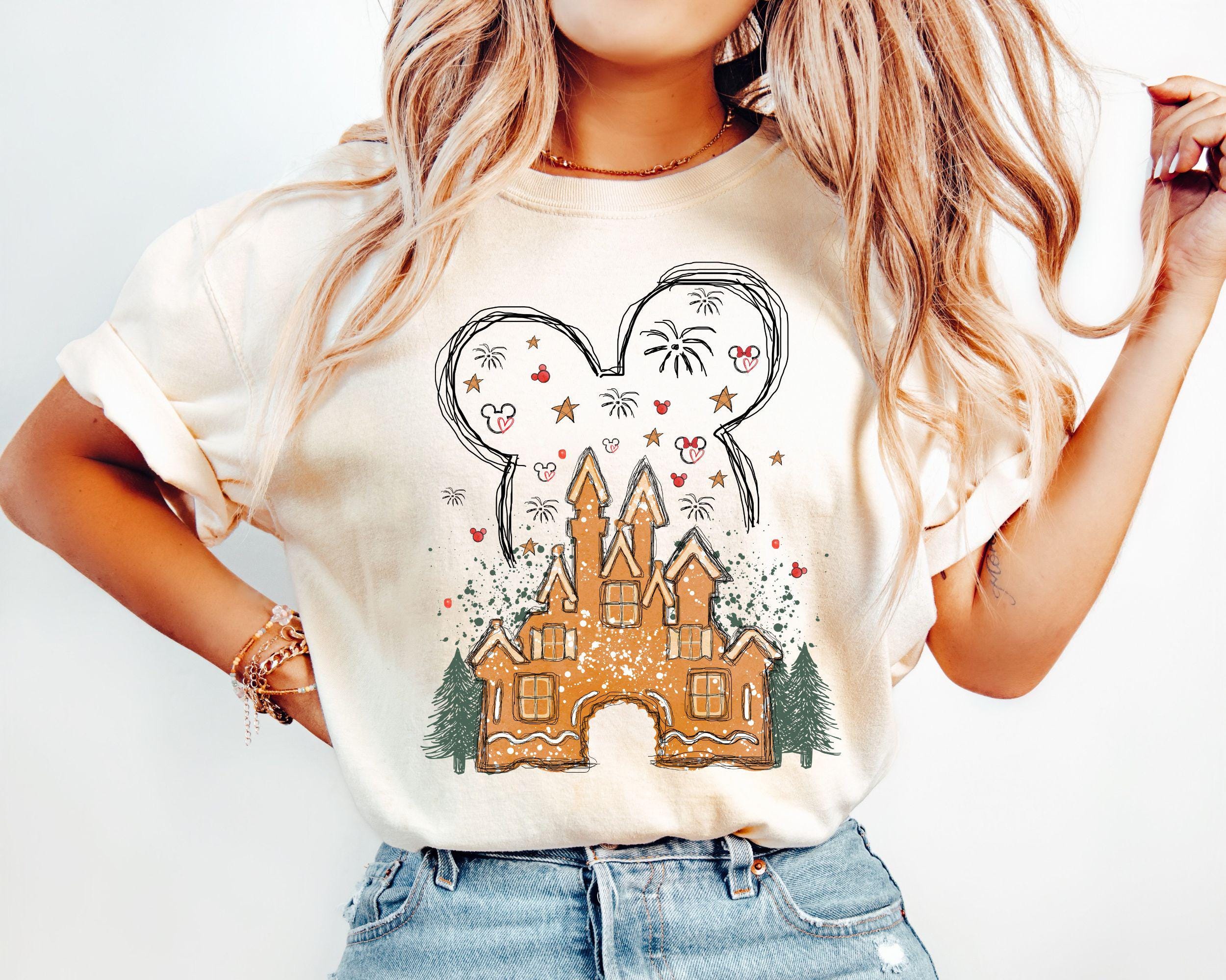 Disney Gingerbread Castle Shirt Xmas Watercolor Castle Sweatshirt Disney Xmas Trip Tee Mickey Christmas ShirtDisney Xmas Vacation Sweatshirt – Bold Style · Top Pick For Any Outfit