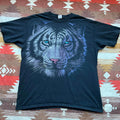 Vintage Y2K Liquid Blue White Tiger Nature Animal Snow Shirt Graphic Tee – Fan Favorite · Perfect For Daily Wear
