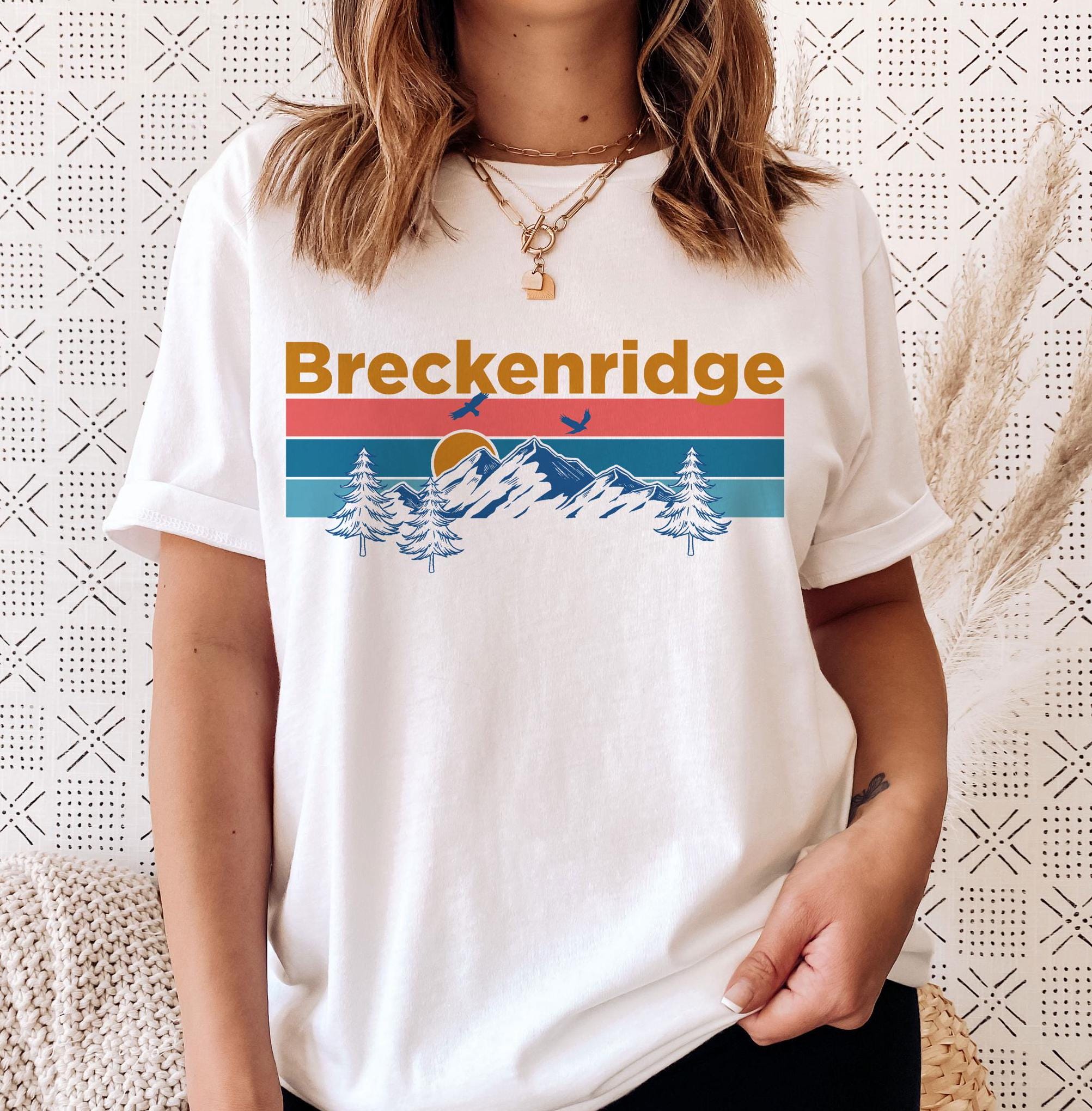 Breckenridge Colorado Shirt Mountain Sunset Unisex Breckenridge TShirt Personalization Available Graphic Tee – Aesthetic Look · Must-Have Style