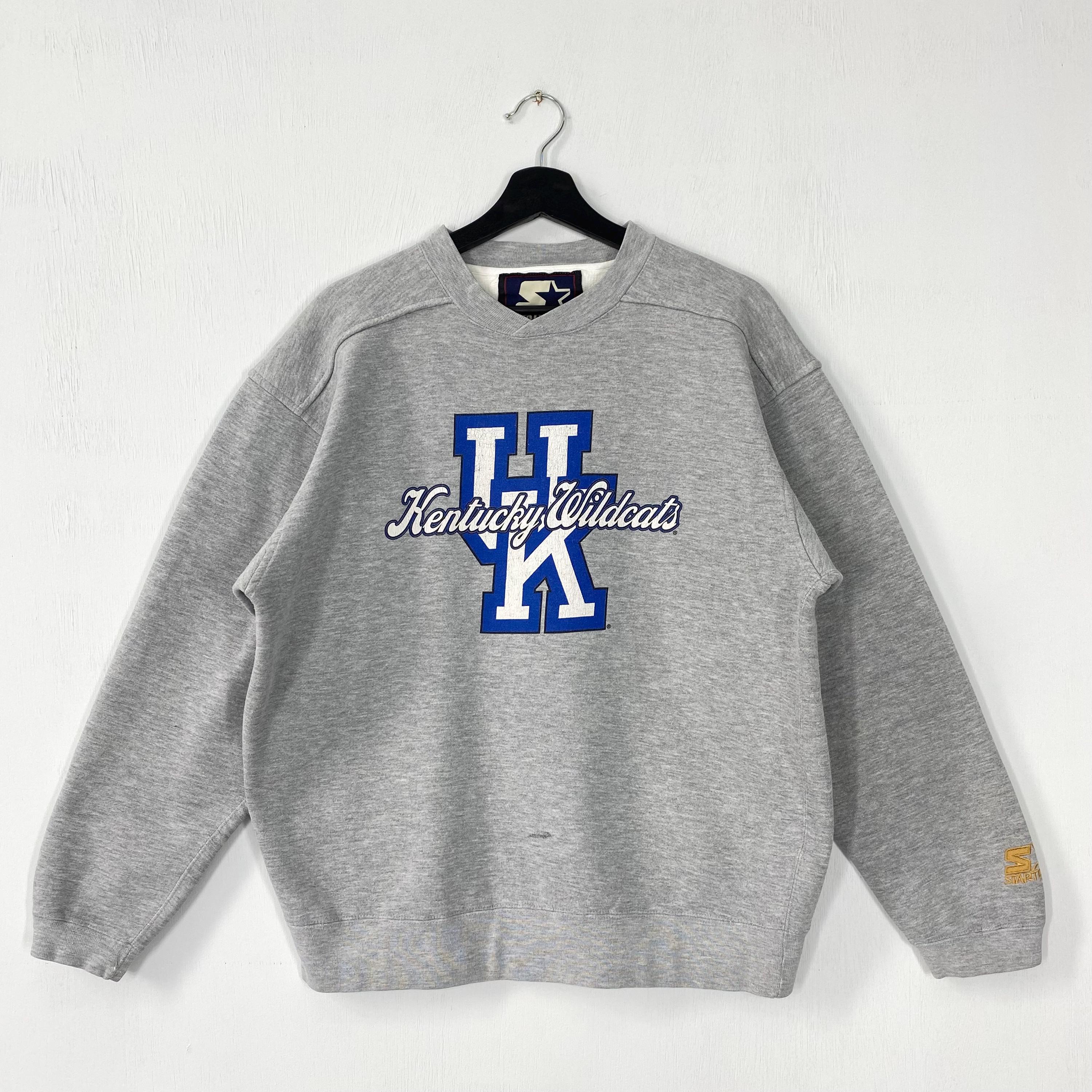 Vintage 90s University Kentucky Sweatshirt Kentucky Crewneck University Kentucky Sweater Pullover Kentucky Wildcats Print Logo Grey Medium Sweatshirt – Cozy Vibes · Must-Have Style