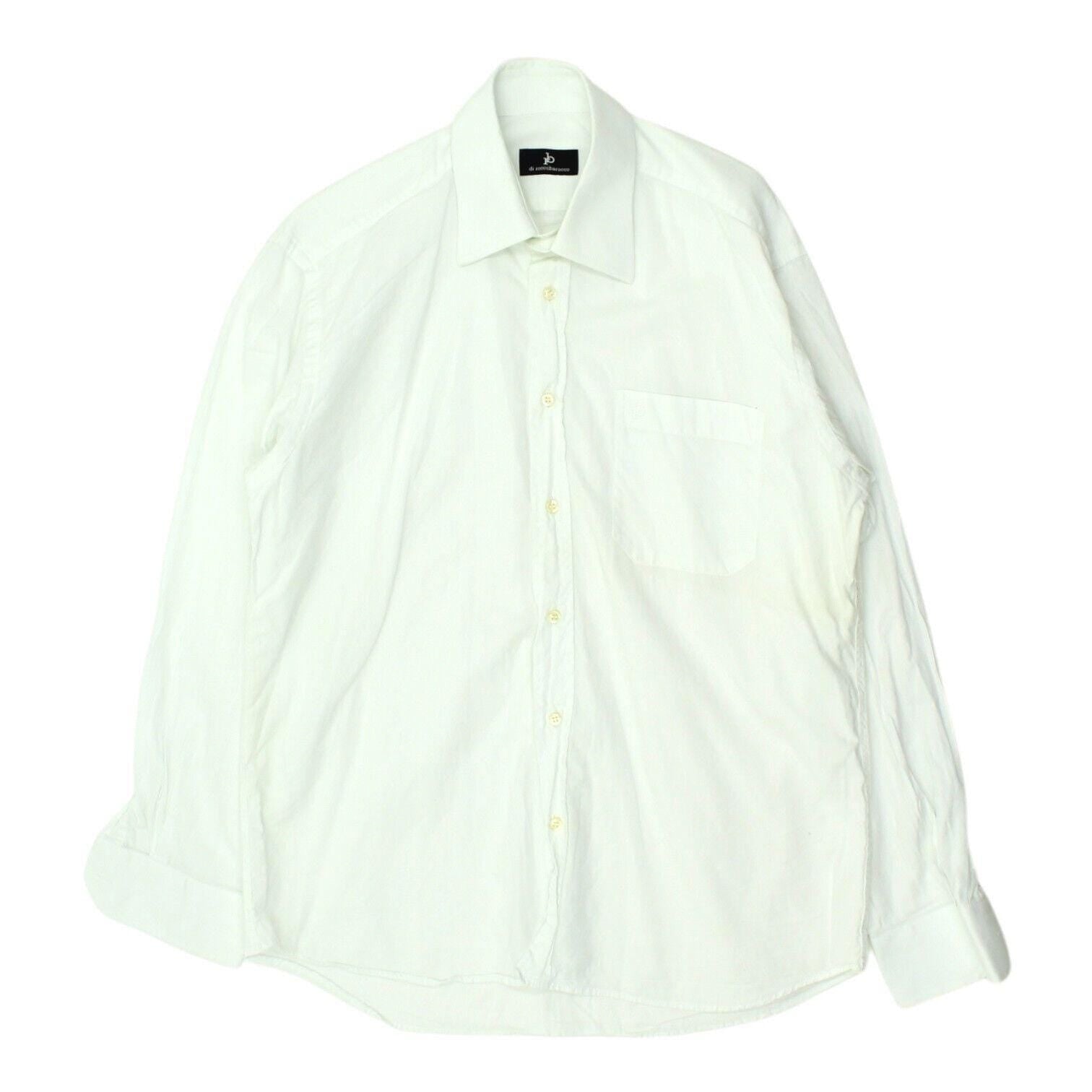 Roccobarocco Mens White Button Up Shirt Vintage High End Designer Formal VTG Graphic Tee – Easygoing Wear · Top Pick For Any Outfit