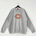 Vintage Chicago Bears Sweatshirt Chicago Bears Crewneck Chicago Bears Sweater Pullover Sportswear NFL Chicago Bears Patch Logo Grey XXXLarge Sweatshirt – Soft Feel · Perfect For Daily Wear