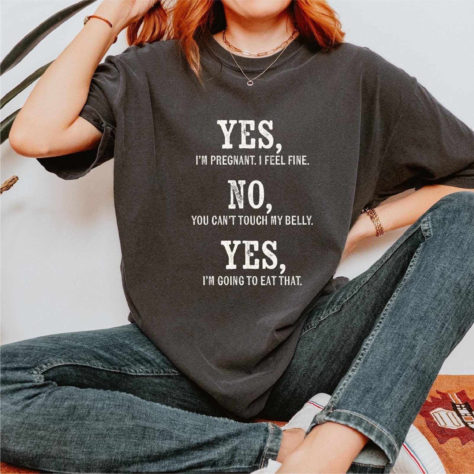 Yes I39m Pregnant Funny Pregnancy Shirt New Mom TeeMom to Be Gift Pregnancy Announcement Shirt Cute Maternity Shirt Graphic Tee – Premium Graphic · Perfect For Daily Wear