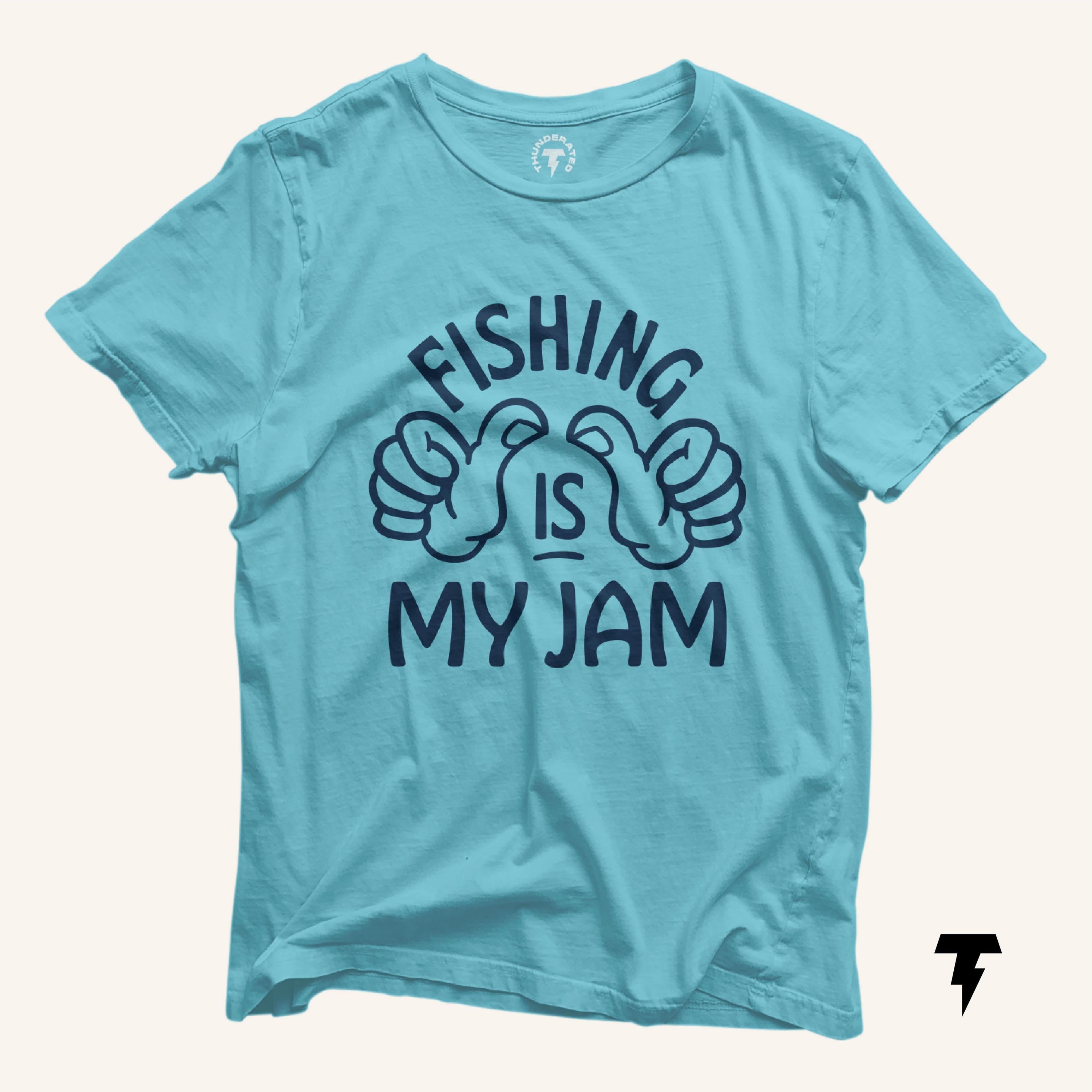 Fishing is My Jam Shirt Fishing Gifts for Men Shirts For Men Funny Fishing Tee Fisherman Shirt Fishing Lover Fishing Life Outdoorsy Graphic Tee – Soft Feel · Perfect For Daily Wear