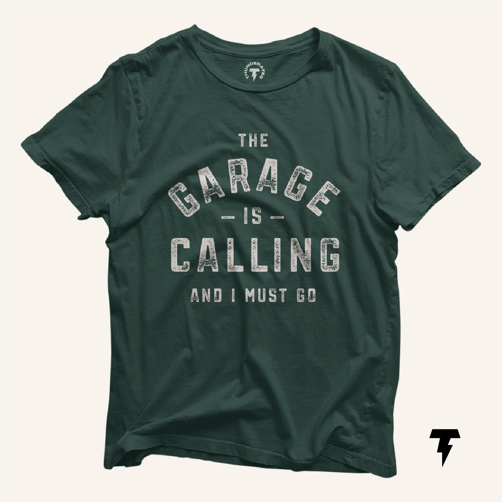 Garage is Calling and I Must Go Funny Man Cave Dad Shirt Husband Gift Handyman Tee Funny Husband Shirt Fix It Shirt Shirt for Men Graphic Tee – Soft Feel · High-Quality Print