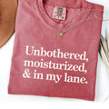 Unbothered Moisturized and In My Lane Funny Women39s Shirt Introvert Shirt Weird Shirt Ironic T shirt Sleep Shirt Sarcastic Sassy tee Graphic Tee – Premium Graphic · Top Pick For Any Outfit