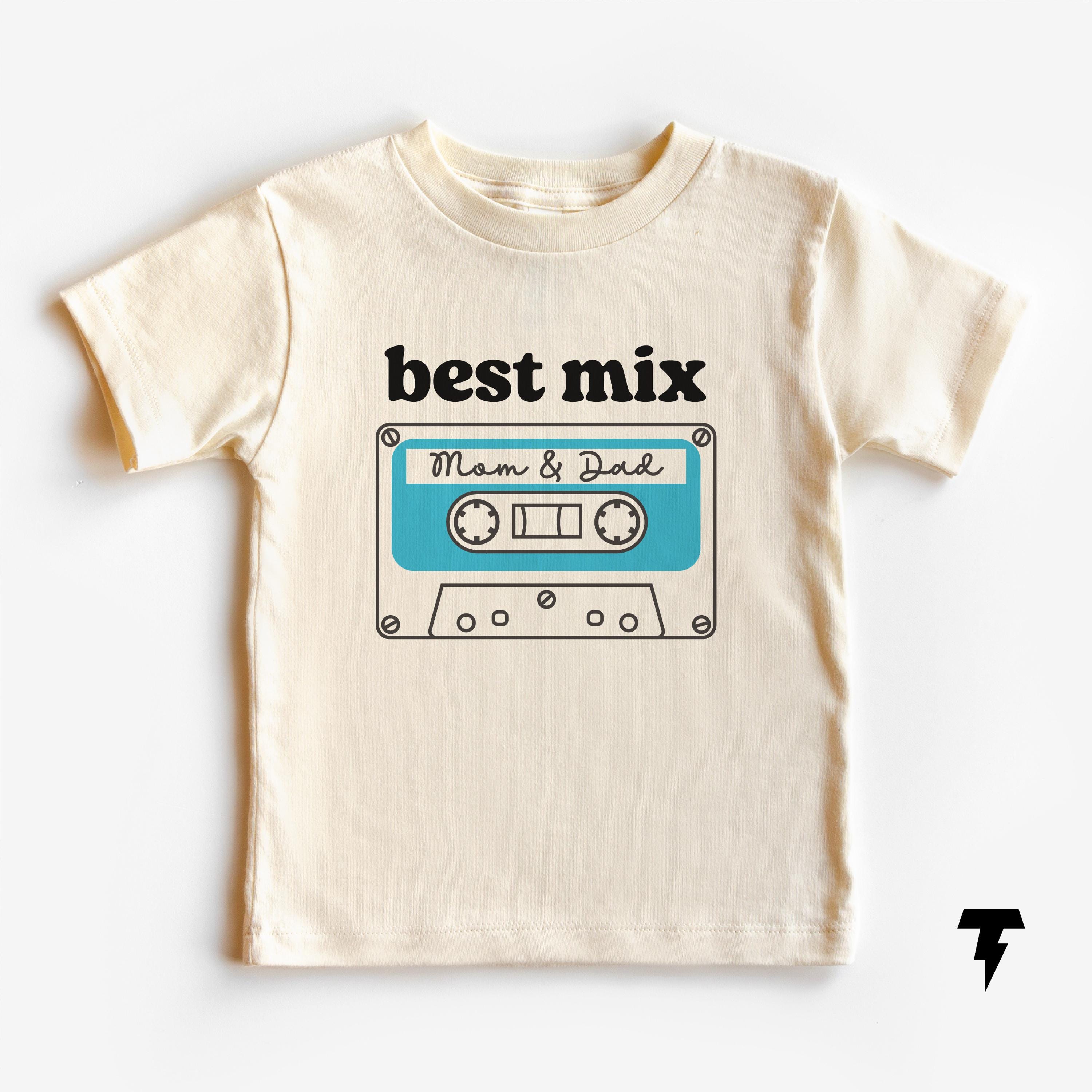 Best Mix Cassette Tape Retro Toddler Shirt Cute Design For Mom and Dad Retro Cassette Tee Funny Toddler Tee Cool Toddler Family Fun Graphic Tee – Cozy Vibes · Great Gift For Fans