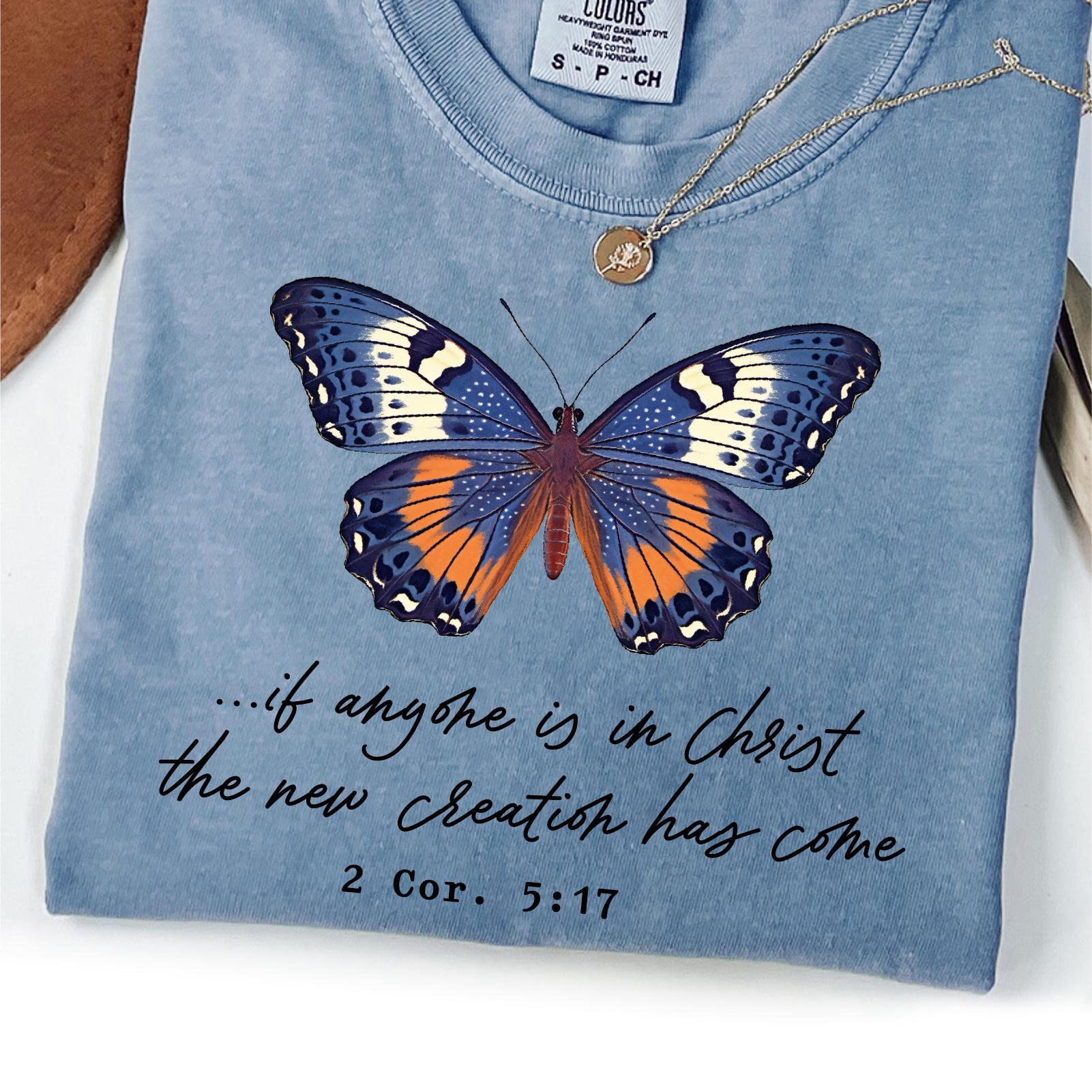 Butterfly Inspirational Bible Quote Tee Jesus Teachings Faith Gift Spiritual T Shirt for Believers and Encouragement Graphic Tee – Feel-Good Design · Top Pick For Any Outfit