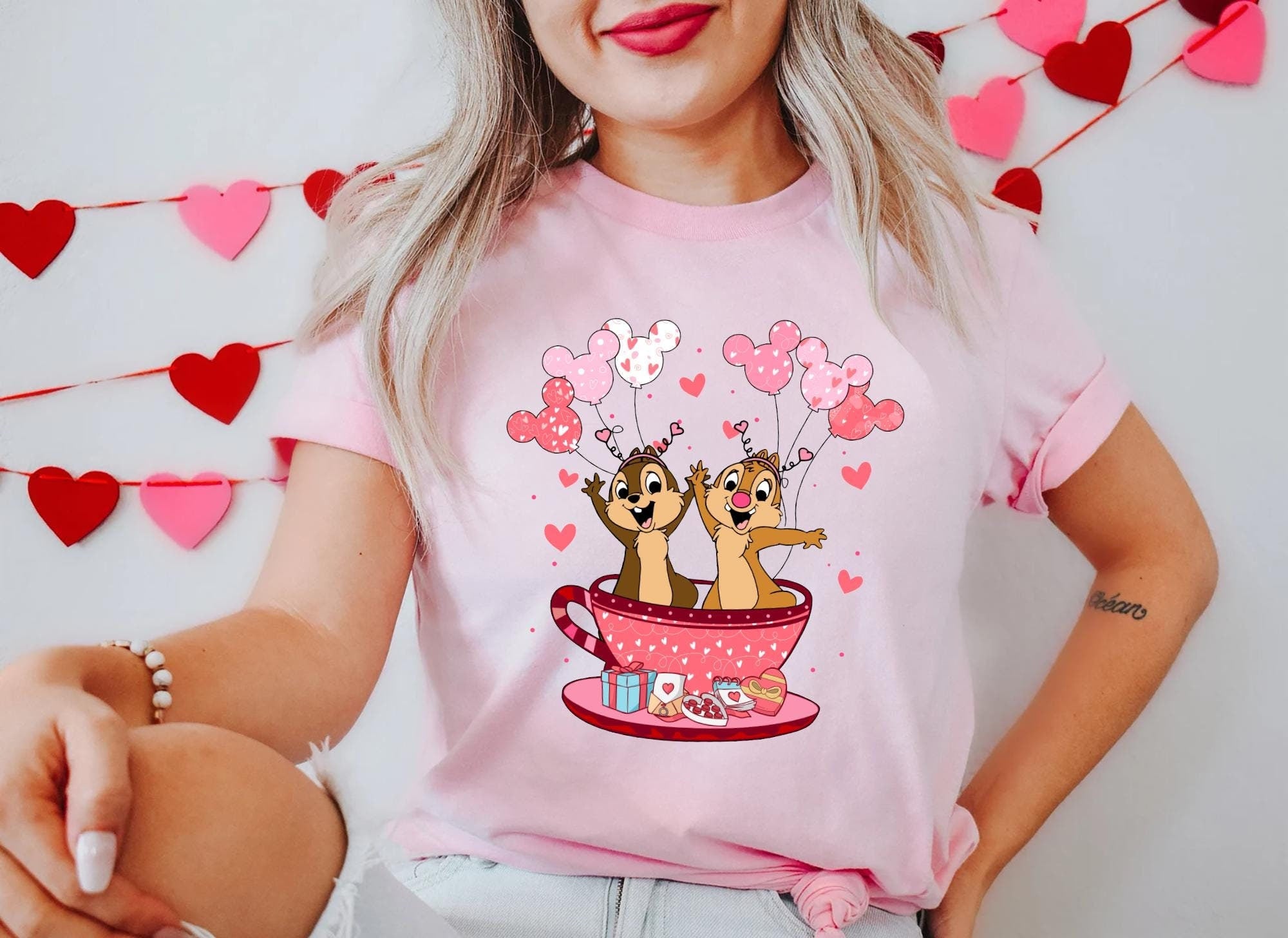 Disney Valentines Shirt Chip And Dale Tee Double Trouble Tee Love Sweatshirt Happy Valentines Day Tee Valentine Gift Tee Darling Gift Sweatshirt – Bold Style · Great Gift For Fans