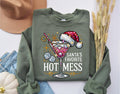 Santa39s Hot Mess Sweater Christmas Martini Sweatshirt Christmas Drink Sweatshirt Christmas Party Shirt Funny Sweatshirt Christmas Shirt Sweatshirt – Cozy Vibes · Top Pick For Any Outfit